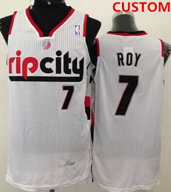 Portland Trail Blazers Custom Rip City White Swingman Jersey->customized nba jersey->Custom Jersey